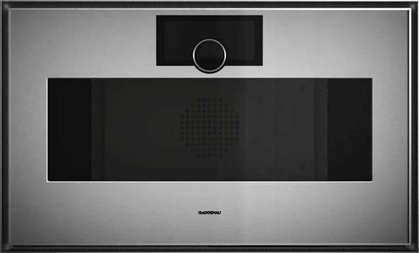 Gaggenau GS480120 — Комбинированный паровой духовой шкаф 76 x 45 см Петли двери справа, нержавеющая сталь за дымчатым стеклом